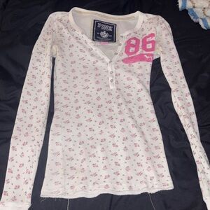 PINK Victoria's Secret Floral Long Sleeve